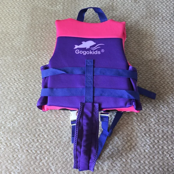 Gogokids Kids Swim Vest S Pink Purple Float Jacket 50N Buoyancy Aid - Picture 5 of 11
